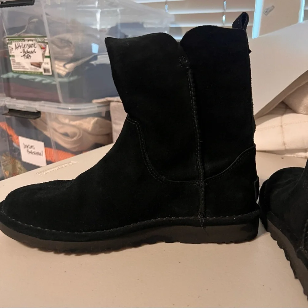 UGG Classic Black Suede Footwear